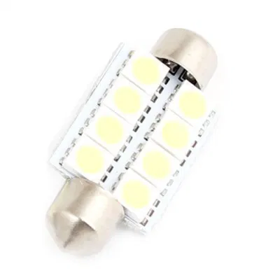 LED-Auto-Innentür-Glühbirne, 12 V, Leselicht, Kartenlampe, 31/36/39/42 mm, weiße Soffitten-LED-Kuppelleuchte, 5050 SMD, 6 LEDs, C5w